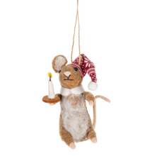 Load image into Gallery viewer, Bedtime Mouse Ornament
