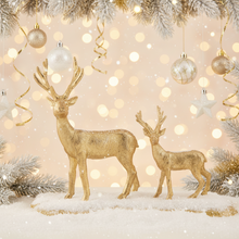 Load image into Gallery viewer, Gold Deer Figures Large and Small sizes

