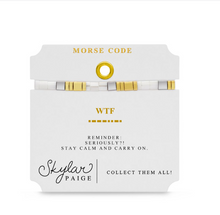 Load image into Gallery viewer, WTF Morse Code Bracelet
