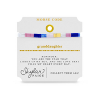 Load image into Gallery viewer, Granddaughter Morse Code Bracelet
