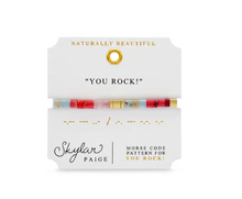 Load image into Gallery viewer, You Rock Morse Code Bracelet
