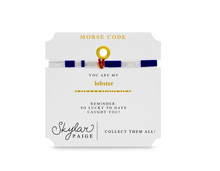 Load image into Gallery viewer, Lobster Morse Code Bracelet
