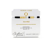 Load image into Gallery viewer, BOO-TIFUL Morse Code Bracelet

