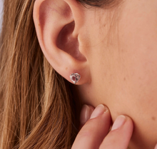 Load image into Gallery viewer, Sterling Silver Pink Heart Brosway Single Earring
