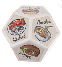 Load image into Gallery viewer, Dining Decider Dice Charms with Saying
