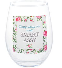 Load image into Gallery viewer, Cheeky Stemless Wine Glasses
