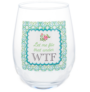 Cheeky Stemless Wine Glasses