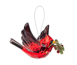 Cardinal in Flight Ornament