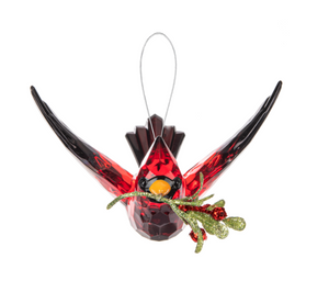 Cardinal in Flight Ornament