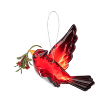 Load image into Gallery viewer, Cardinal in Flight Ornament
