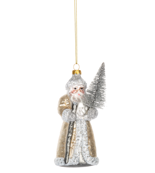 Winter Santa Ornaments