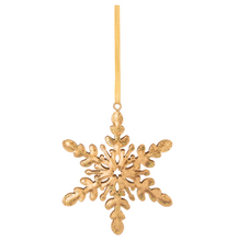 Load image into Gallery viewer, Gold Snowflake Ornaments
