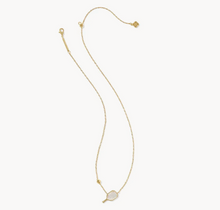 Load image into Gallery viewer, Kendra Scott Pickleball Necklace in Ivory Mother of Pearl in Gold or Silver
