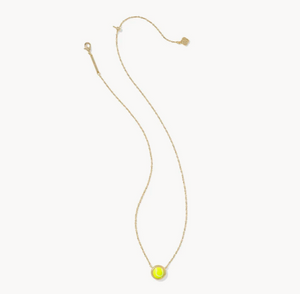 Kendra Scott Tennis Necklace in Chartreuse Magnesite Gold or Silver