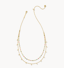 Load image into Gallery viewer, Kendra Scott Eve Multi Strand Necklace Multi Mix in Gold or Silver
