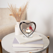 Load image into Gallery viewer, Heaven in Our Home 5&quot; Glass Heart Tea Light
