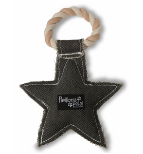 Best Dog Ever Star Shaped Canvas Tug of War Dog Toy