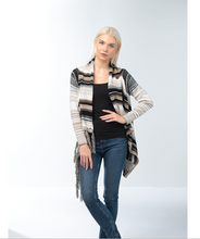 Load image into Gallery viewer, Khaki Striped Cardigan
