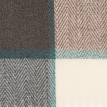 Load image into Gallery viewer, Plaid Wrap in Teal and Chocolate
