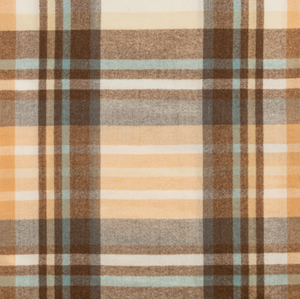 Plaid Collared Wrap in Apricot or Blush