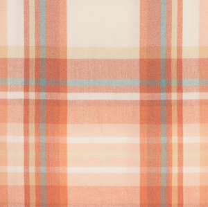 Plaid Collared Wrap in Apricot or Blush