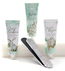 Scented Hand Cream & Nail File Gift Set, Set of 2