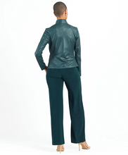 Load image into Gallery viewer, Hunter Green Liquid Leather Jacket by Clara Sunwoo
