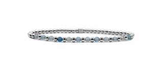 Aquamarine Stacking Bracelets