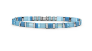 Aquamarine Stacking Bracelets