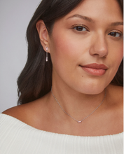 Load image into Gallery viewer, Kendra Scott Juliette Pendant Necklace Rose Quartz in Gold or Silver
