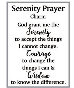 Serenity Prayer Charms