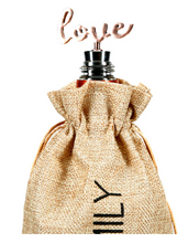 Load image into Gallery viewer, Live Love Family 13.5&quot; Wine Bag
