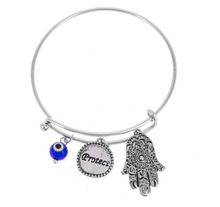 Load image into Gallery viewer, Evil Eye Bangle Bracelets
