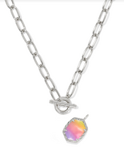 Load image into Gallery viewer, Kendra Scott Daphne Link Chain Necklace Sunrise Watercolor Illusion
