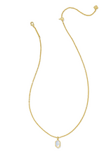 Load image into Gallery viewer, Kendra Scott Hallie Pendant Necklace Opalite Illusion Gold
