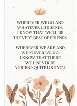 Load image into Gallery viewer, Best Friends Forever 4 x 6 Frame with Quote
