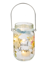 Load image into Gallery viewer, Spring Light Up Mason Jars with quote
