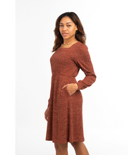 Load image into Gallery viewer, Ribbed Knit Dress in Cider
