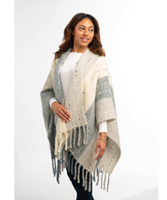Load image into Gallery viewer, Color Block Neutral Striped Wrap
