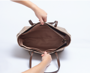 Luxury Plaid Tote Bag