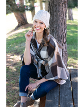 Load image into Gallery viewer, Classy Plaid Belted Wrap/Shawl
