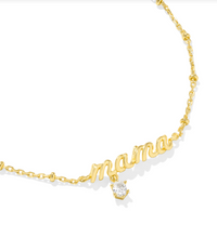 Load image into Gallery viewer, Kendra Scott Mama Crystal Delicate Chain Bracelet Gold or Silver

