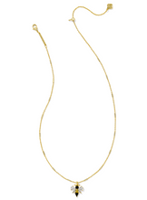 Load image into Gallery viewer, Kendra Scott Bee Short Pendant Necklace Black Yellow Mix
