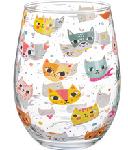 Load image into Gallery viewer, Dog and Cat Stemless Wine Glasses
