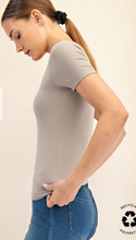 Load image into Gallery viewer, Buttery Soft Short Sleeve Top Stone Taupe
