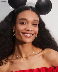 Kendra Scott Mickey Mouse Hoop Earrings White Crystal