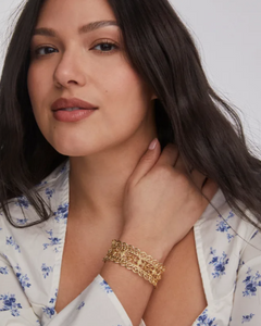 Kendra Scott Krista Lace Cuff Bracelet in Gold