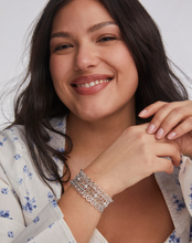 Load image into Gallery viewer, Kendra Scott Krista Lace Cuff Bracelet in Silver
