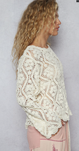 Load image into Gallery viewer, Delicate Knit Sweater in Cream
