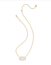 Load image into Gallery viewer, Kendra Scott Elisa Statement Pendant Necklace Ivory Mother of Pearl

